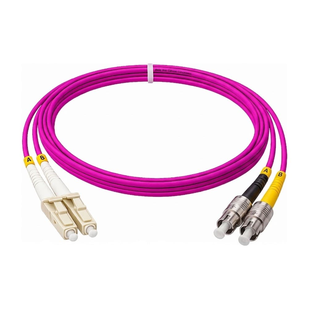 پچ کورد فیبر نوری 20 متری OM4 LC-DIN DX MM