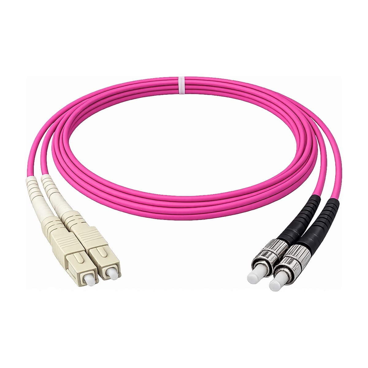 پچ کورد فیبر نوری 1 متری OM4 SC-ST DX MM