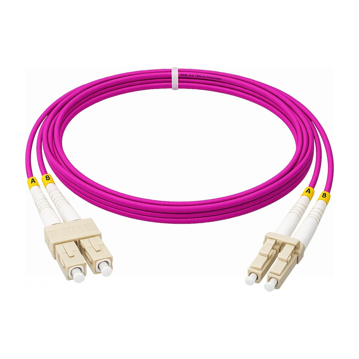 پچ کورد فیبر نوری 20 متری OM4 SC-LC DX MM