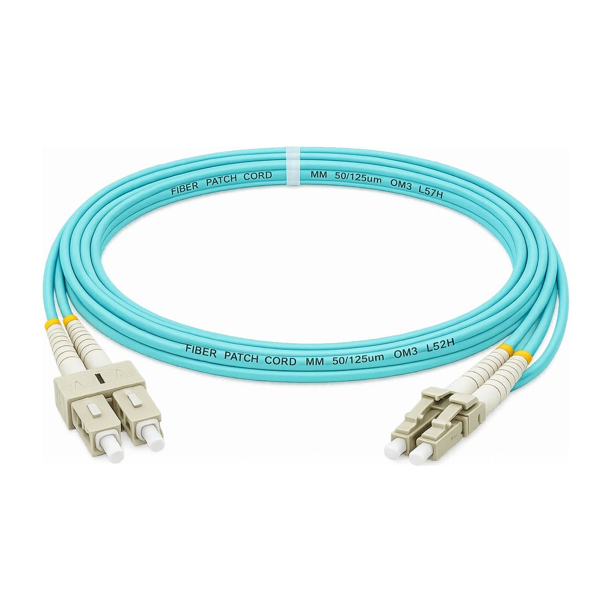 پچ کورد فیبر نوری 1 متری OM3 SC-LC DX MM
