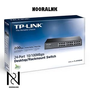 سوئیچ 24 پورت مگابیتی و رکمونت تی پی لینک مدل TL-SF1024D